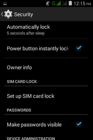 To change the PIN for the SIM card, return to the Security menu and select Set up SIM card lock