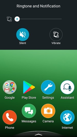 Select Silent for silent mode