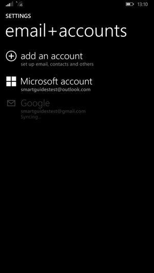 Your contacts from Google will now be synced to your Lumia
