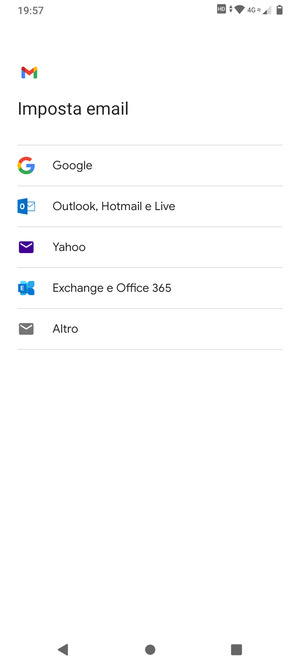 Seleziona Outlook, Hotmail e Live