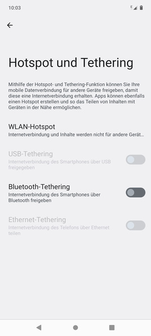 Wählen Sie WLAN-Hotspot