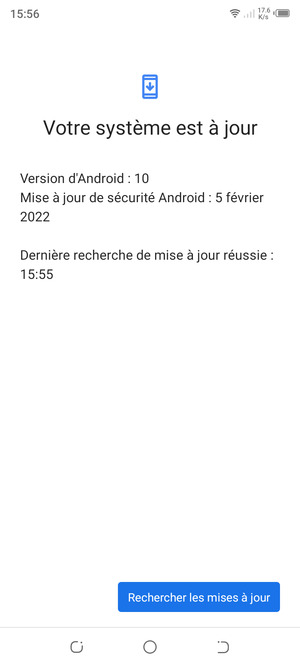 Si votre téléphone n'est pas à jour, suivez les instructions à l'écran.