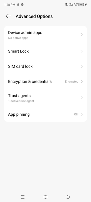 Select SIM card lock