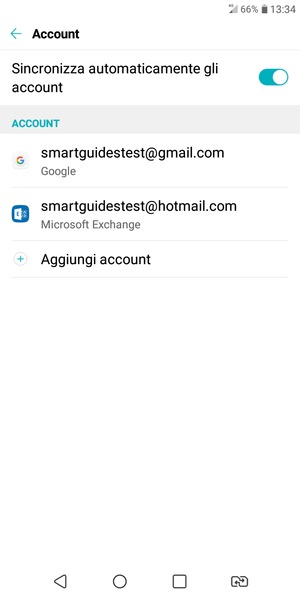 Seleziona il tuo account Google