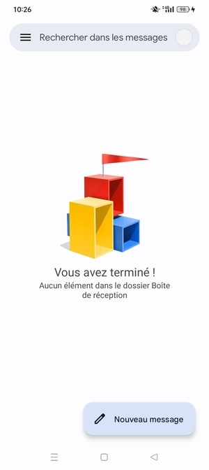 Votre messagerie Gmail est prête à l'emploi