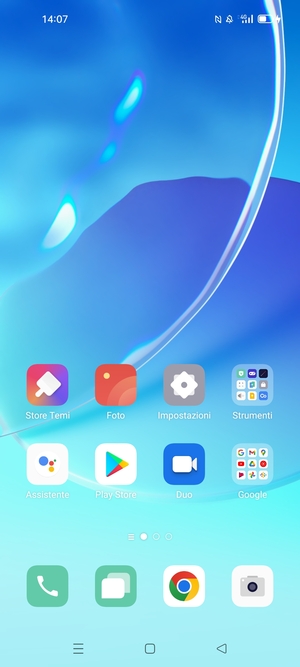 Seleziona il tasto App recenti