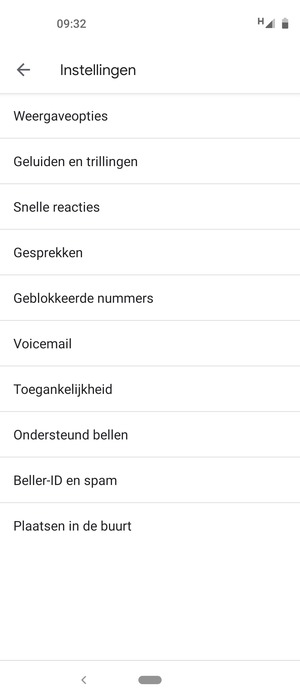 Selecteer Voicemail