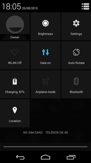 Turn off WLAN and Bluetooth