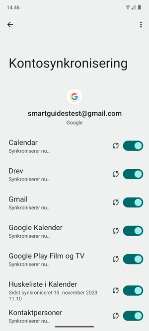 Dine kontakter fra Google vil nu blive synkroniseret til din telefon