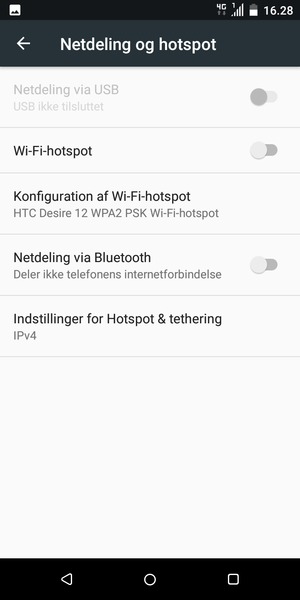 Vælg Konfiguration af Wi-Fi-hotspot