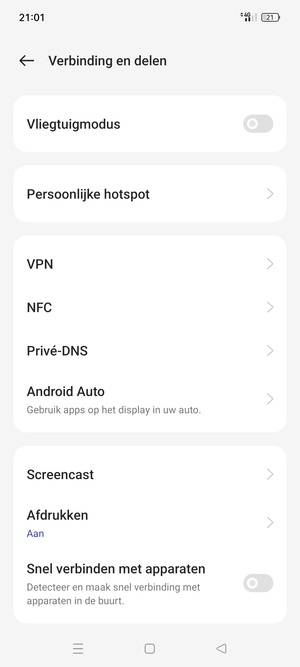 Selecteer Persoonlijke hotspot