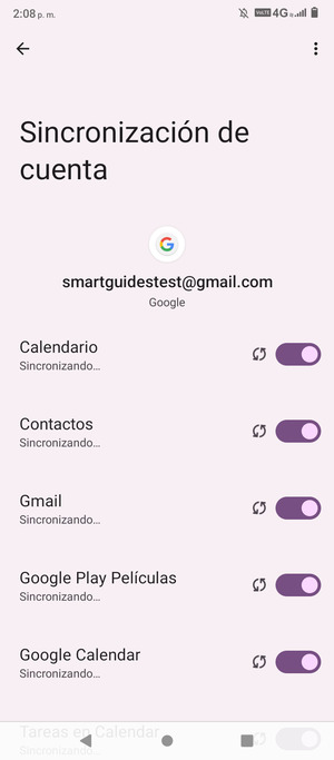 Su información será sincronizada