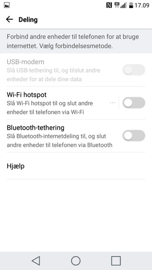 Vælg Wi-Fi hotspot