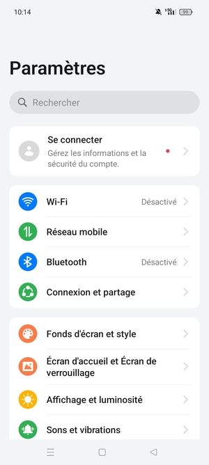 Sélectionnez Wi-Fi