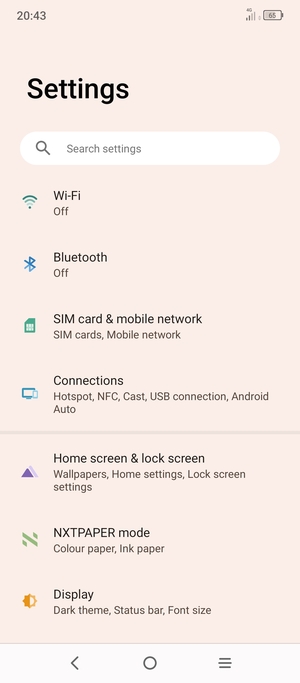 Select SIM card & mobile network