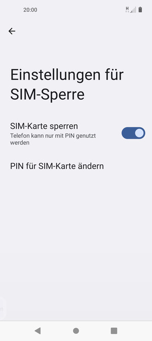 Wählen Sie PIN der SIM-Karte ändern
