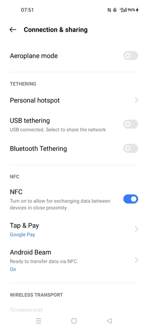 Select Personal hotspot