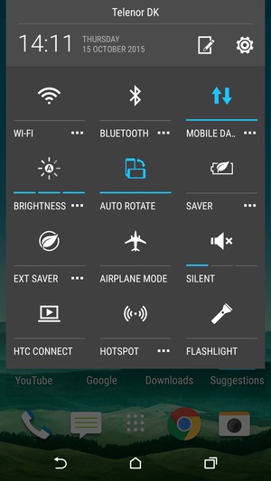 Select SILENT to change to vibration mode