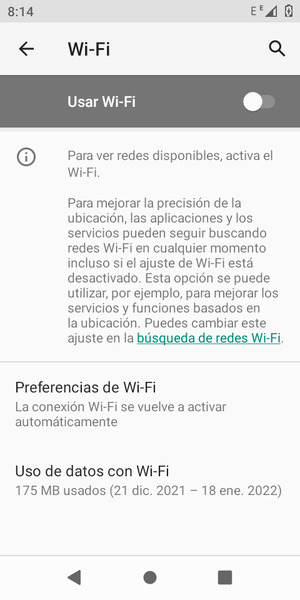 Active Usar Wi-Fi