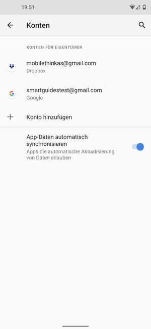 Wählen Sie Ihr Google Konto