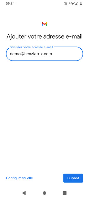 Saisissez votre adresse e-mail et sélectionnez Suivant