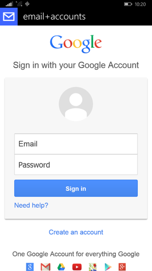 Enter your Email address and Password. Select Sign in