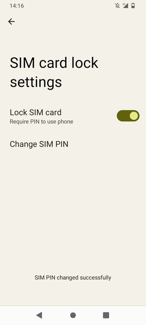 Your SIM PIN has been changed