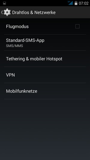 Wählen Sie Mobilfunknetze