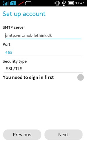 Uncheck the You need to sign in checkbox and select Next