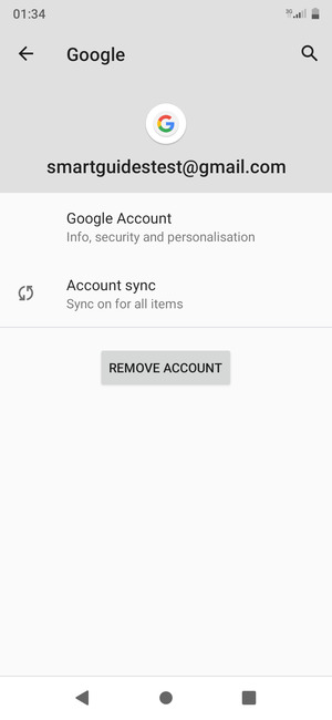 Select Account sync