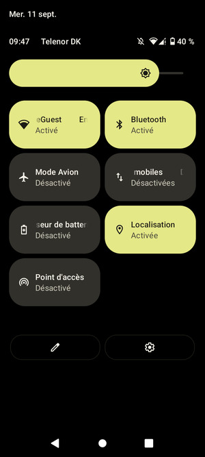 Désactiver le Wi-Fi et le Bluetooth