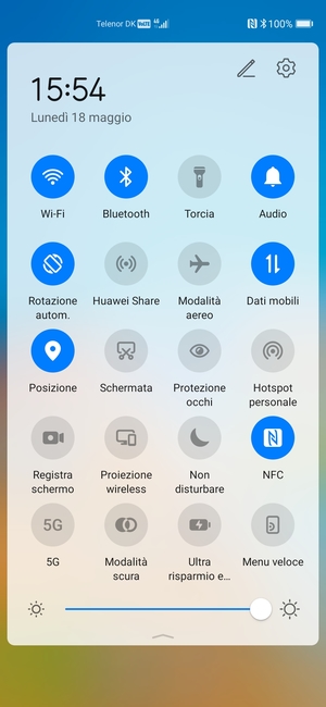 Disattiva Wi-Fi e Bluetooth