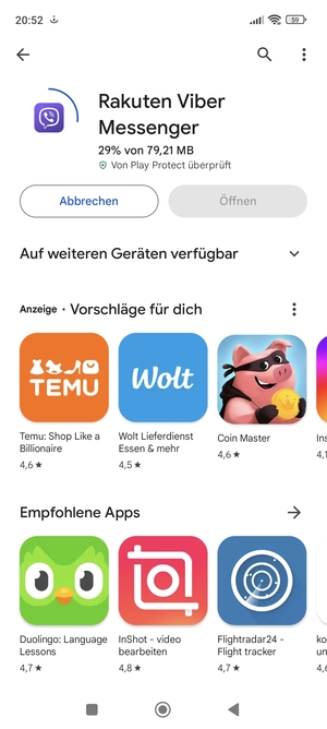 Warten Sie, bis der Installationsprozess  beendet ist