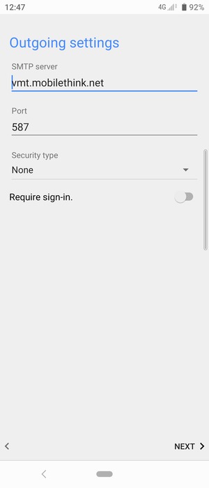 Turn off Require sign-in. and select NEXT
