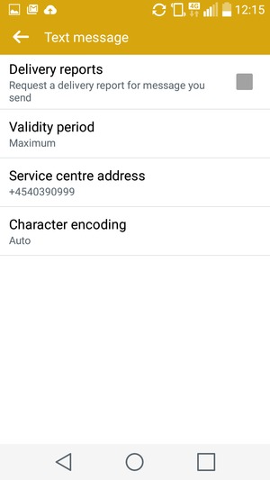 Select Service centre address