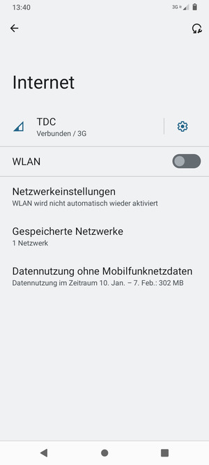 Schalten Sie WLAN ein