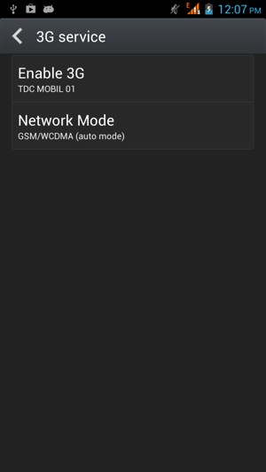 Select Network Mode