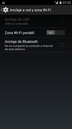 Seleccione Zona con cobertura inalámbrica móvil / Zona Wi-Fi portátil