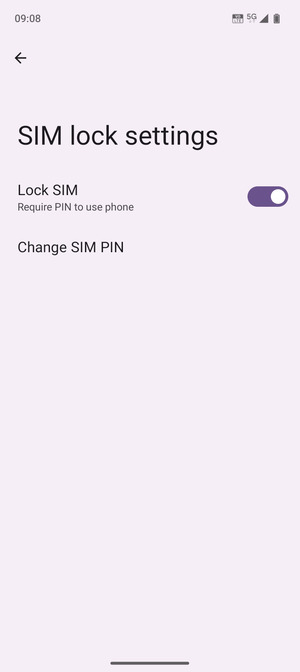 Select Change SIM PIN