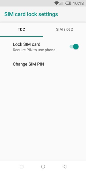 Select Public and Change SIM PIN