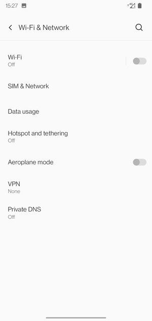 Select SIM & Network