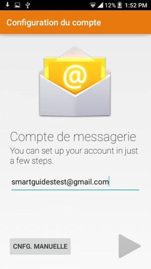 Saisissez votre adresse Gmail ou Hotmail et sélectionnez Suivant