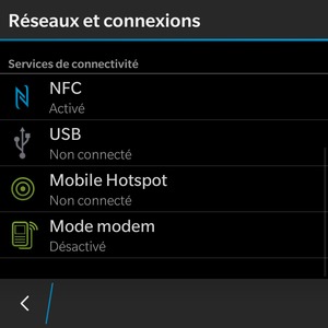 Sélectionnez Mobile Hotspot