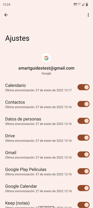 Asegúrese de haber seleccionado Contactos