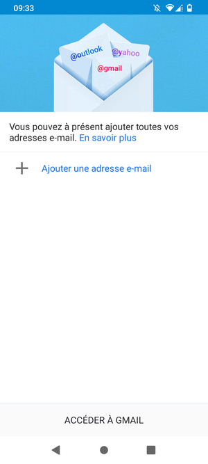 Sélectionnez Ajouter une adresse e-mail