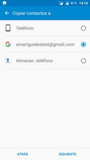 Seleccione su cuenta de Google y seleccione SIGUIENTE