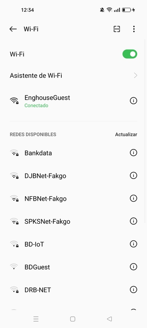 Ahora está conectado a la red Wi-Fi