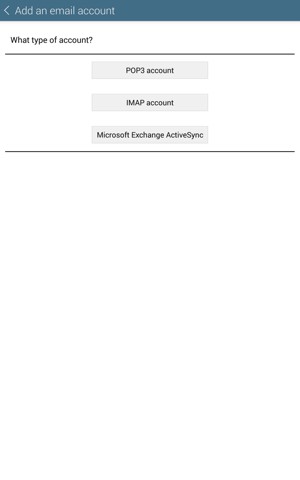 Select Microsoft Exchange ActiveSync