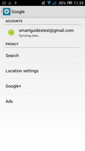 Your contacts from Google will now be synced to your Alcatel.