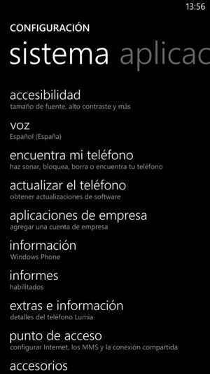 Seleccione actualizar el teléfono